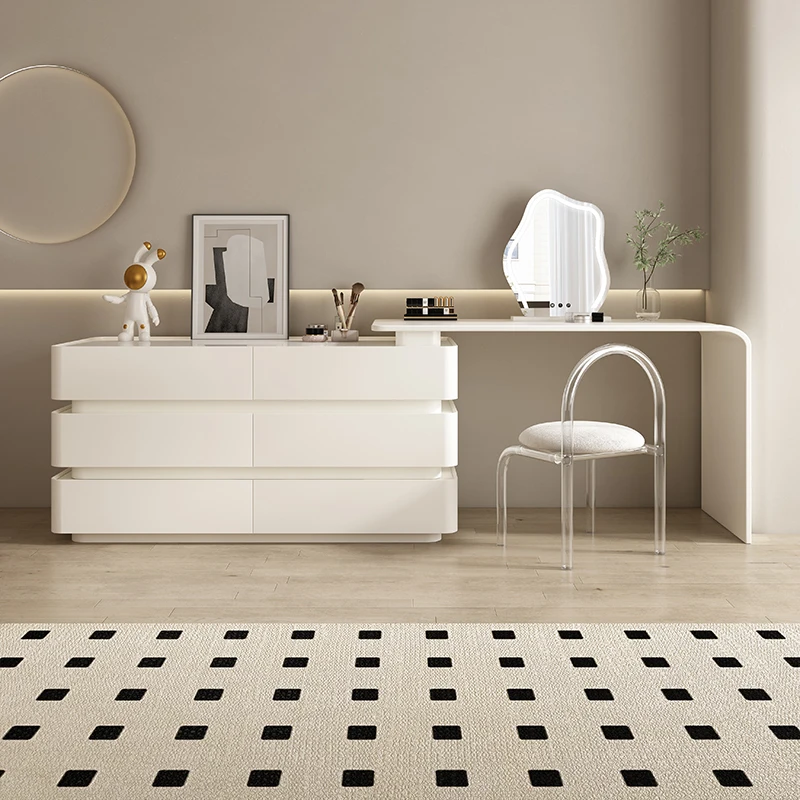 

Style Luxury Dresser Make Up Mirror Aesthetic Modern Wooden Dressing Table Living Room High End Coiffeuse De Chambre Furniture