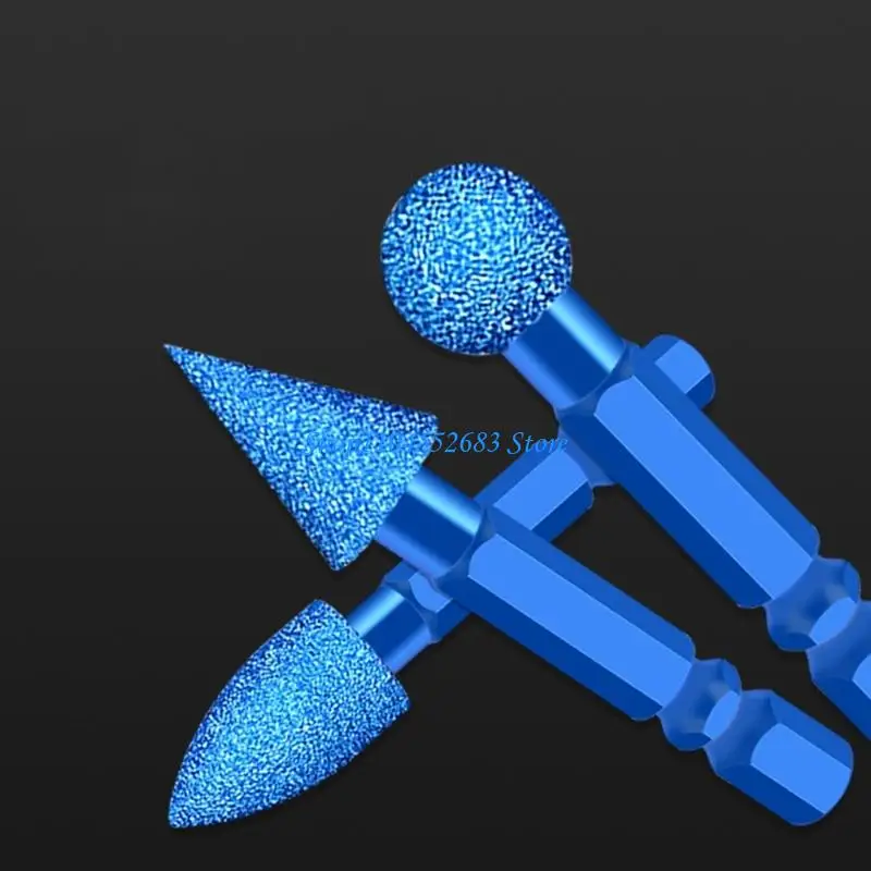 

Y6GD 7pcs Hexagonal Shank Diamonds Burrs для подробных гравюр