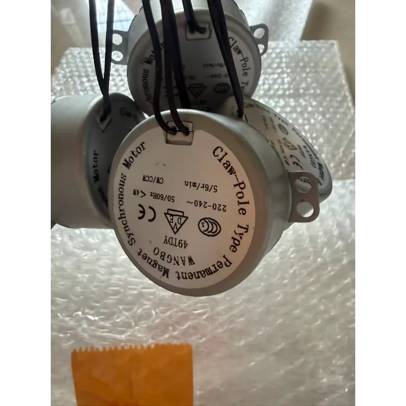 49TDY Circular Shaft or 49TYJ D Axis Electric Fan Wall Fan Synchronous Motor 2.5RPM 3RPM 5RPM Permanent Magnet Oscillating Motor