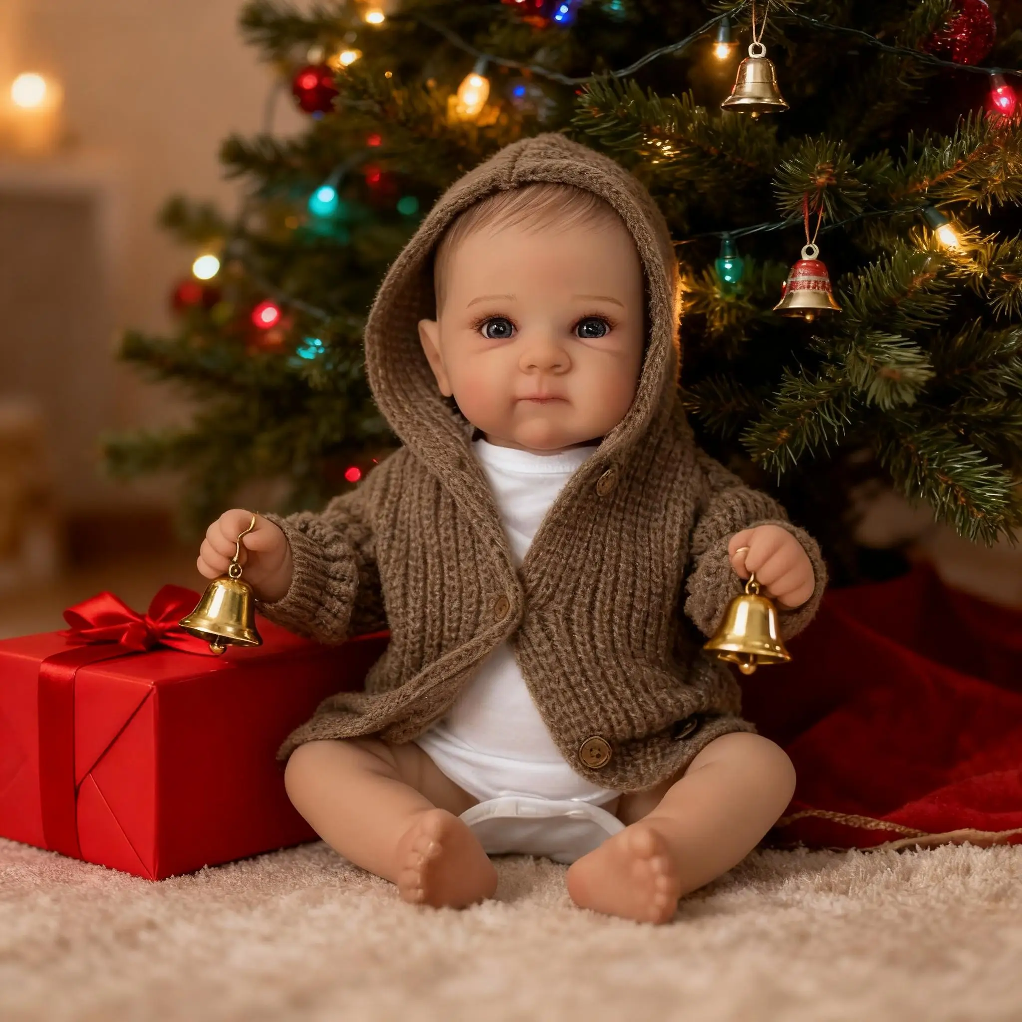 Lalki Reborn o wysokości 45 cm - Realistyczne noworodki, miękki, obciążony korpus, urocza, ruchoma lalka jak z prawdziwego życia - Prezent dla dzieci w wieku 3+