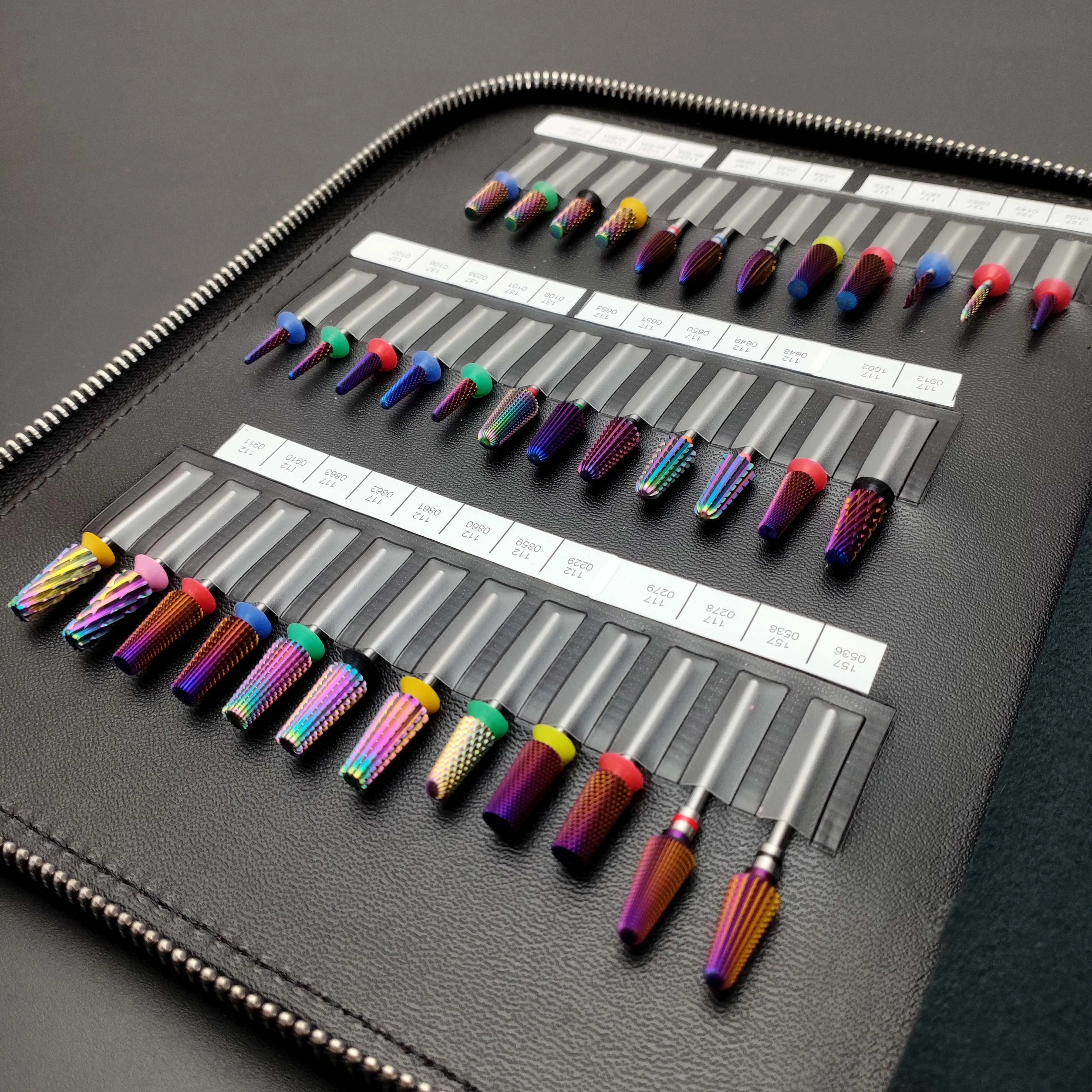 

72pcs/Book Custom LOGO Carbide Nail Drill Bit Tornado Tapered Barrel Tungsten Filing Long Nail Drill Bits Set With Free Display