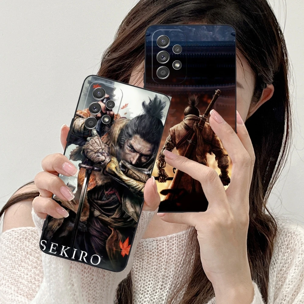 Sekiro Shadows Smart Mobile Cell Phone Case for Samsung Galaxy A91 73 71 70 54 53 52 34 24 23 21 S 5G Black Phone Cover Shell