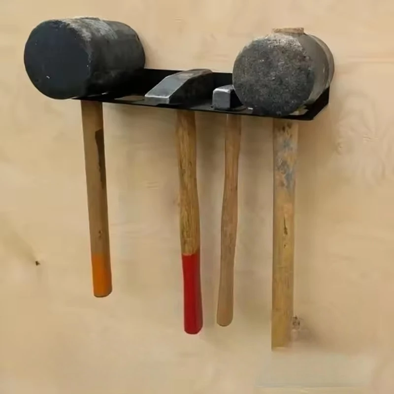 Wandmontierte Hammerhalterung Platzsparender Wandwerkzeug-Organizer Aufbewahrungsregal Stahl-Scherenhalter für Werkstatt, Schuppen, Garage, Zuhause – Detail 6