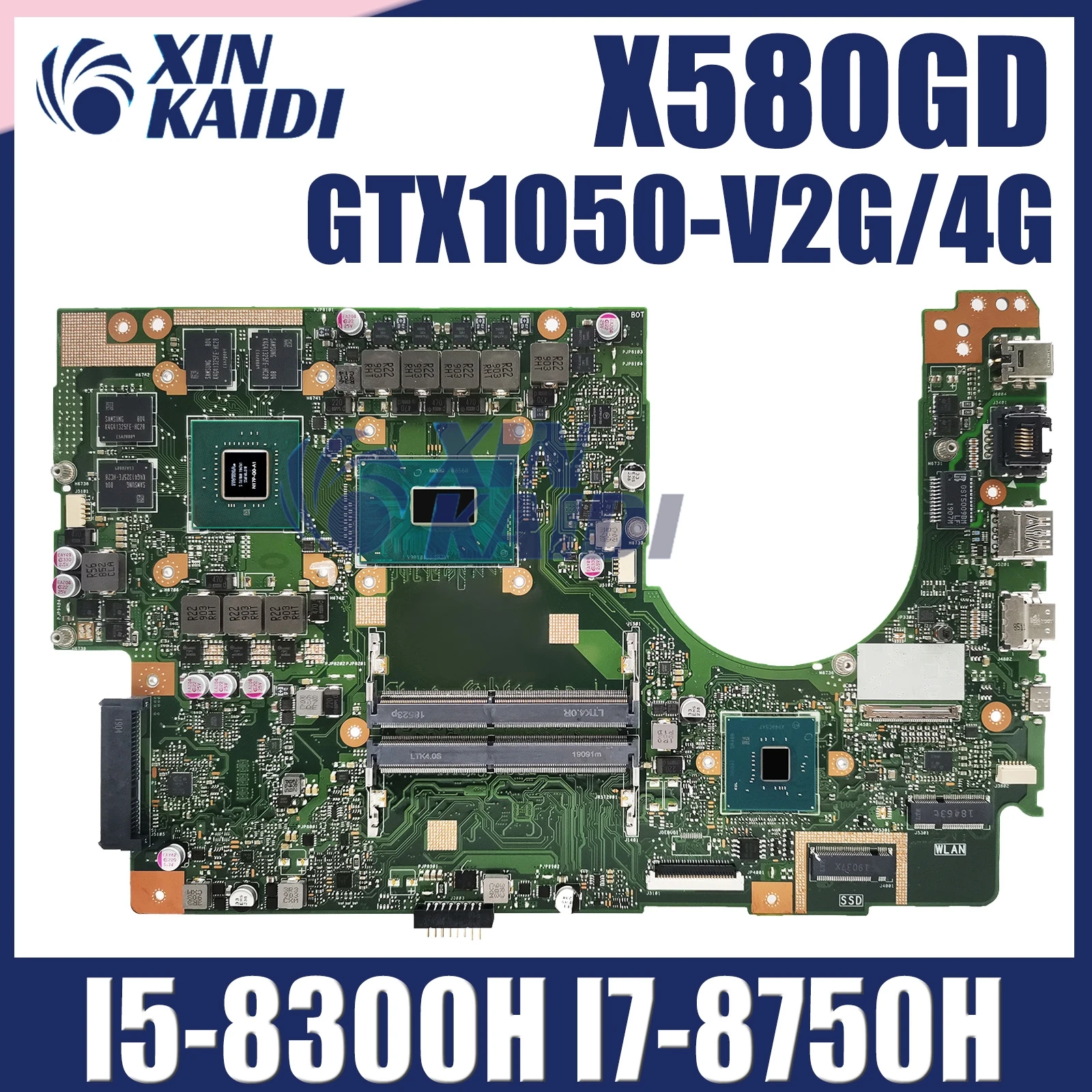 

X580GD Mainboard For ASUS Zenbook pro 15 X580GD N580G N580G N580GD X580 X580G Laptop Motherboard I5-8300H I7-8750H GTX1050-2G/4G