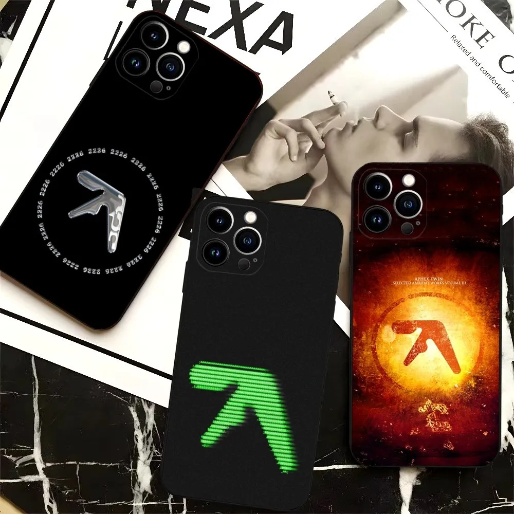 

Aphex T-Twin Symbol Logo Phone Case For iPhone 16,15,14,13,12,Pro,Max,11,7,8,Plus,XR,XS Max Shockproof Silicone Soft Shell