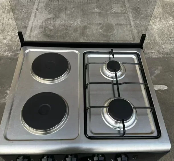 functional liquefied gas stove large capacity oven60L integrated stove 2 gas and 2 electricity one piece wholesale