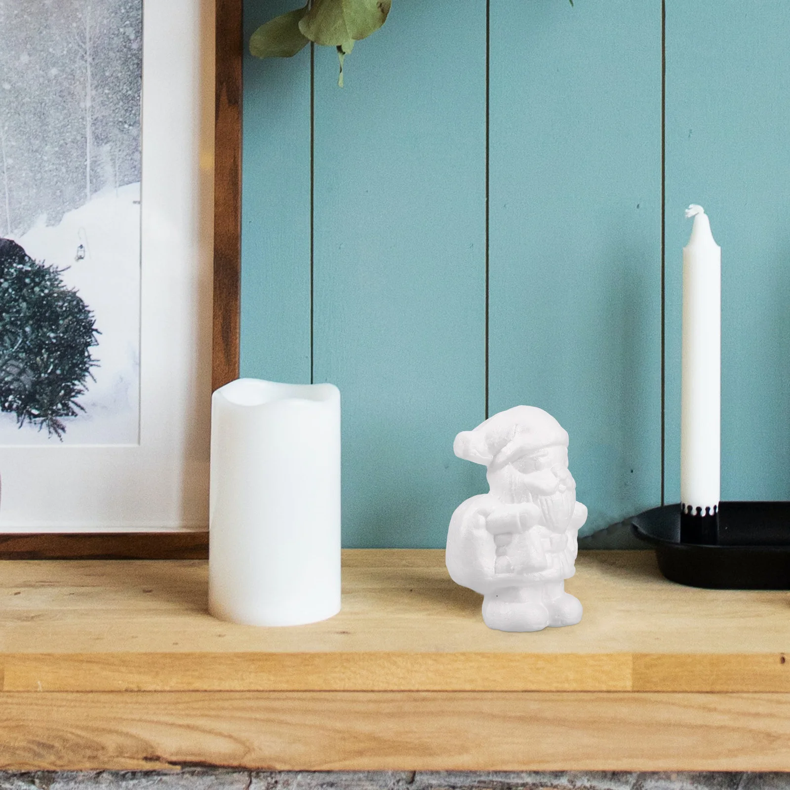 

6Pcs Santa Claus Foam Crafts Handmade Painted Christmas Tree Decor Wedding Home Ornament Gift Crafts Shaped Elders Decors