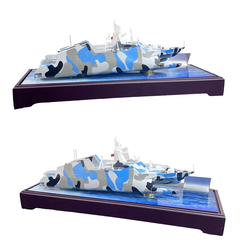 1/100 China 022 Stealth Missile Boat Model Finished Naval Ship Model Decorative Ornaments Gift Ship Model Collection