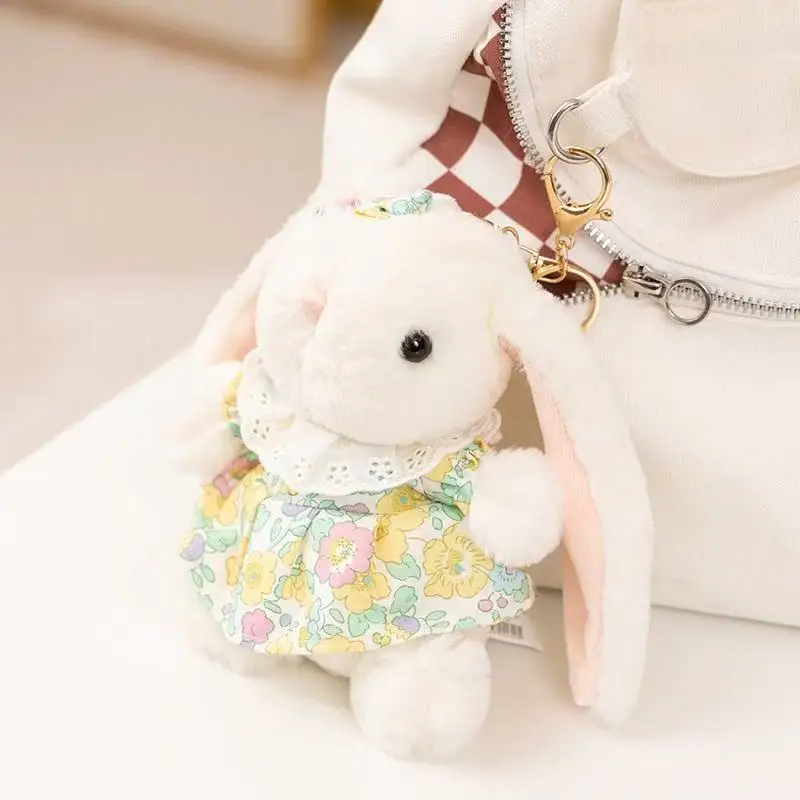 Najnowszy, głośny królik Miniso, pluszowa zawieszka do plecaka, symulacja pluszowej zabawki, figurka, kreskówka anime, uroczy prezent, lalka.