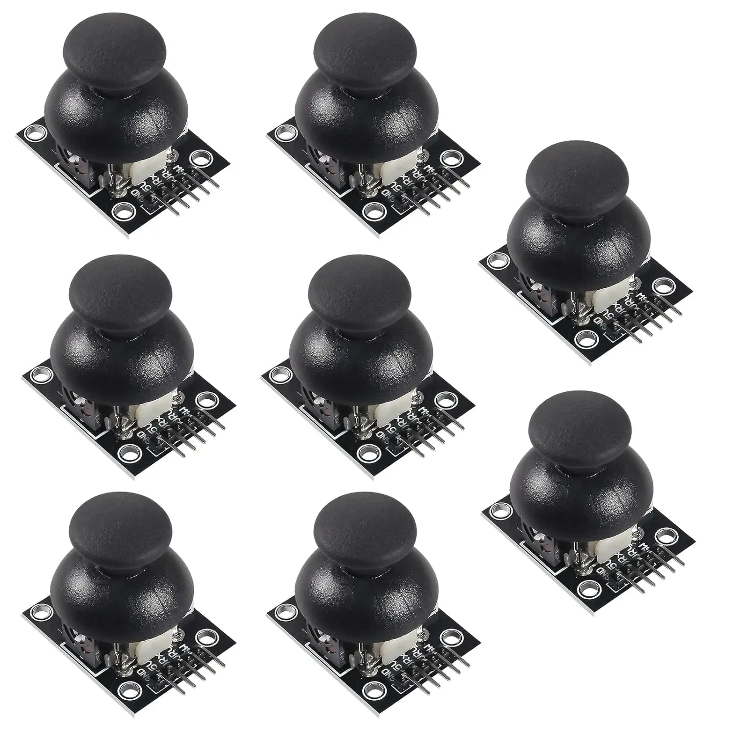 8PCS Joystick Breakout Module,Game Controller Replacement Joystick Analog Thumb Stick,XY Dual-axis Joystick Breakout Module