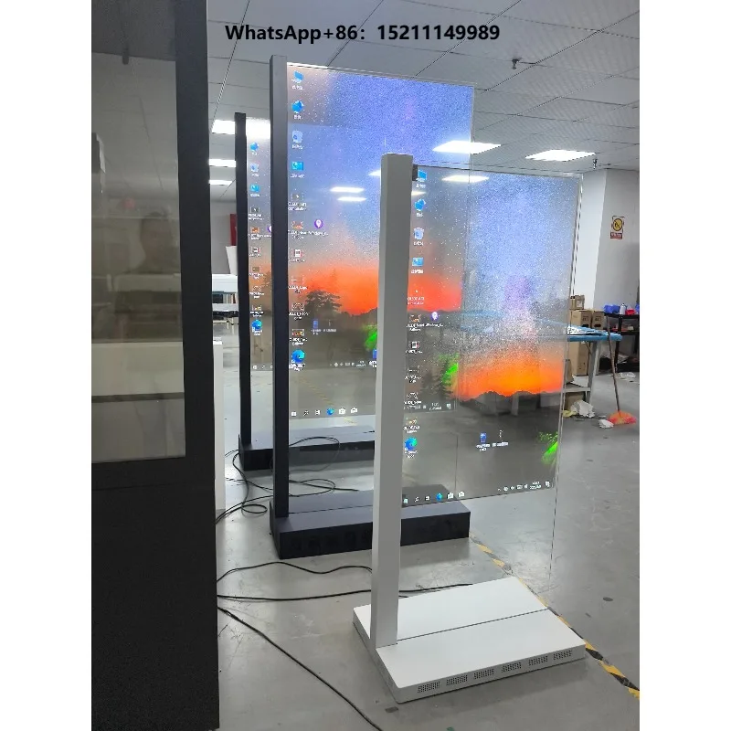 Digital Signage Display Screen Organic Light-emitting Diode Floor Standing Digital Signage for Hotel Lobby Retail Advertising