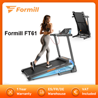 Formill FT61 Treadmill Walking Pad 3.0HP Foldable Treadmill Running Machine 15° Incline, 13.5km/h, 17x43Inch Belt, 300lbs Load,