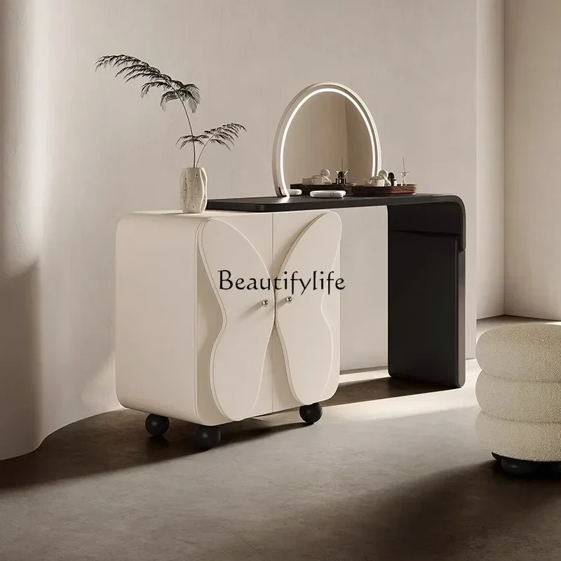 

Z.1*Cream wind dresser chest integrated storage cabinet simple wind