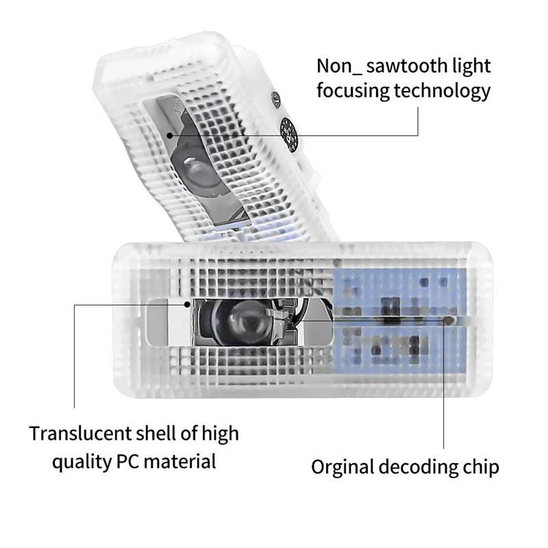 2Pcs Led Unique Projector Lamp Car Door Welcome Lights For Citroen C2 C3 A51 II C4 C5 X7 C6 C7 C8 DS3 DISPATCH SAXO DS Accessory