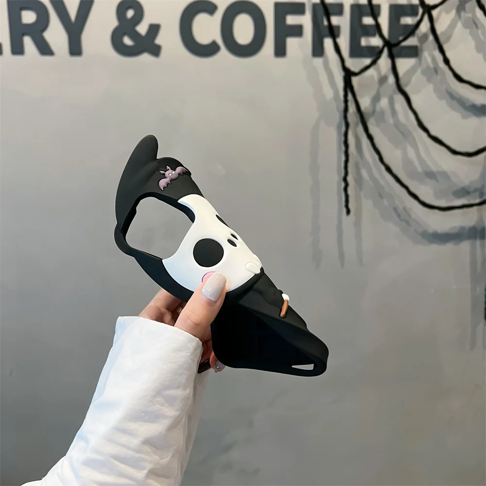 هالوين الموت الله قضية الهاتف آيفون ، ثلاثية الأبعاد خجولة ، لطيف غطاء آيفون 15 ، 14 ، 13 ، 12 ، 11 ، 15Pro ماكس ، أنيمي قذيفة ، هدية الإبداعية