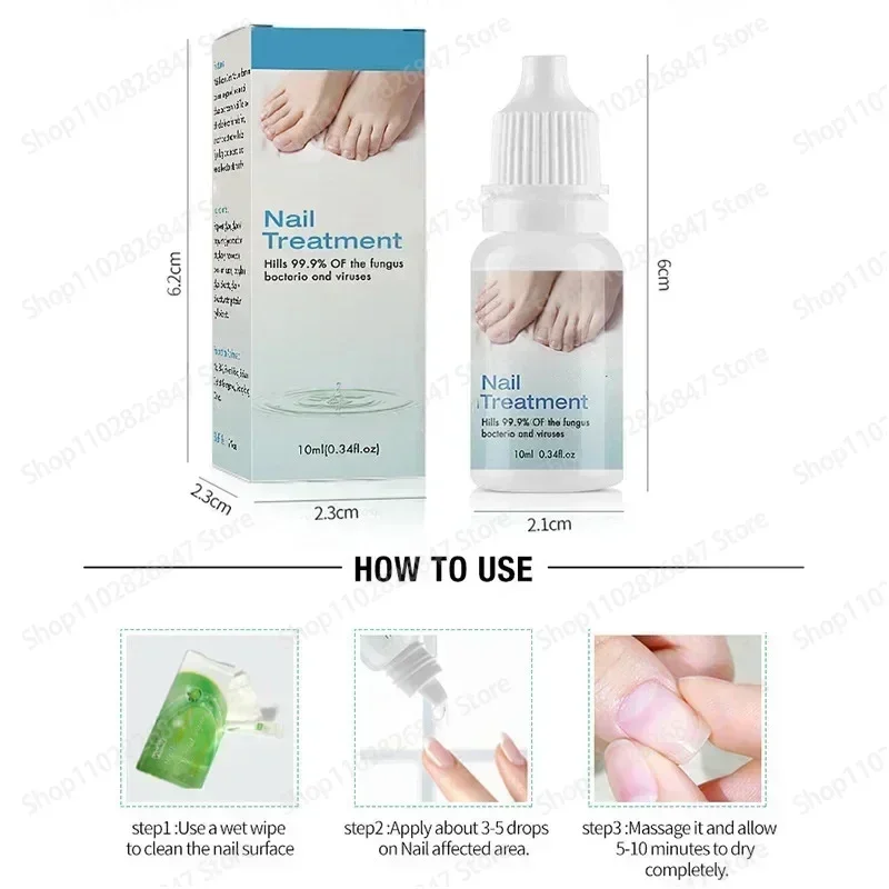 Suero para tratamiento de hongos en las uñas, Gel líquido para reparación de pies, eliminación de hongos en las uñas de los pies, aceite antiinfección para paroniquia y onicomicosis, 7