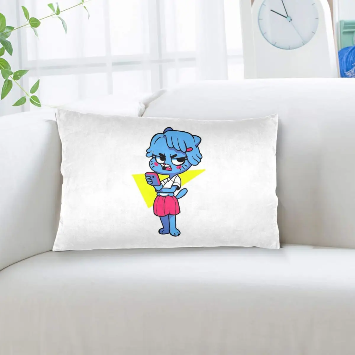 Nicole Watterson The Amazing World Of Gumball Anime Rectangle Pillowcase Cushion Cover Decor Bedroom Bed Home Throw Pillow