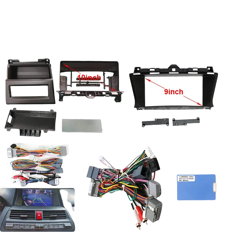 Para honda 2008-2013 accord rádio android quadro estéreo painel fascia painel de áudio multimídia player tela vídeo