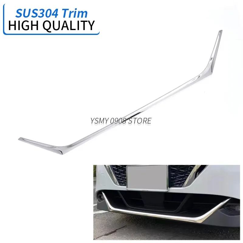 Front Bumper Lip Protector Trim for Nissan Note E13 2021 High Quality Stainless Steel Car Styling Exterior Accessories