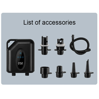 2525- Portable Electric Air Pump 20PSI High Pressure Paddle Board Compressor Inflation & Deflation Pump for Sup Surfing Boat