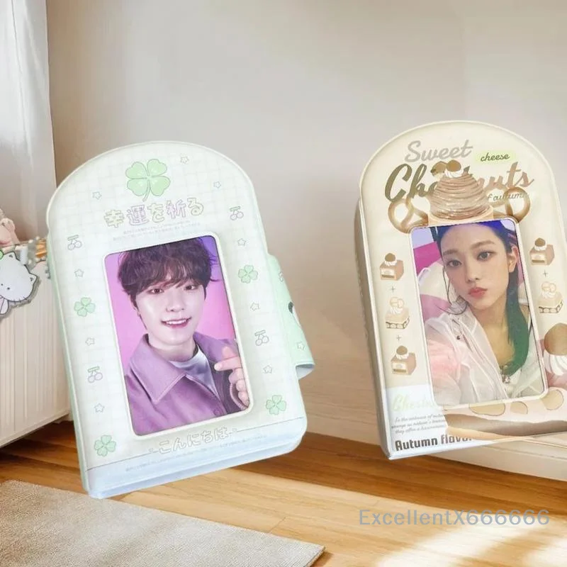 

3 Inch 32 Pockets Photo Album Photo Card Postcard With Button Card Star Album Lomo Card Collector Card Photo Card Binder
