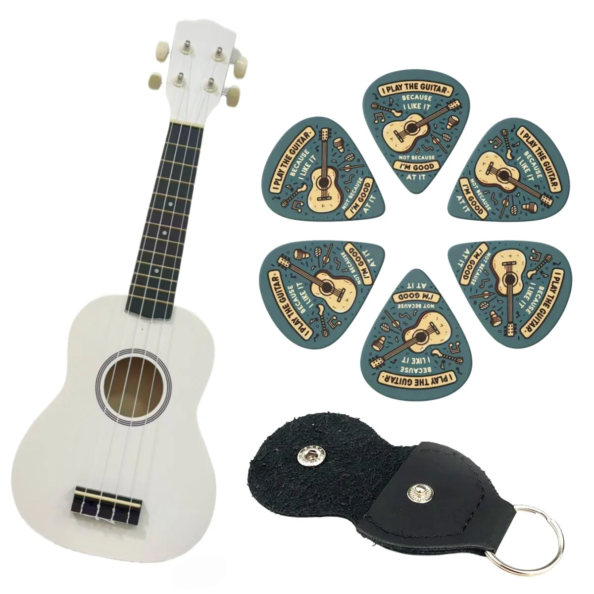 Miwayer 6er-Pack Original Sound-Picks im Gitarrenstil, personalisierte Plektren/für Akustikgitarre, Ukulele, Basszubehör