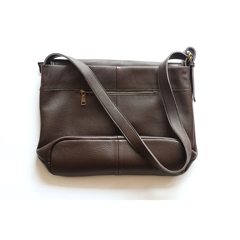 Luxury Genuine Leather Women Bag Large Capacity Female Crossbody Bag Messenger Purse Solid Color Cowhide Designer Handbag Tote
