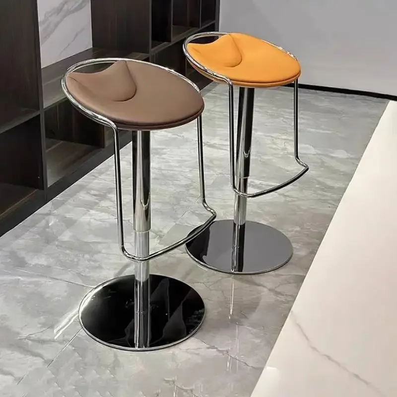 Bancos de barra giratórios resistentes, altura ajustável, clássico, nórdico, luxo, cozinha, industrial, móveis de alta qualidade