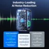 BOYA BOYAMIC 2 AI 노이즈 캔슬링 기능을 탑재한 iPhone USB-C Android PC 카메라용 전문 무선 라발리에 마이크, 300m 범위, 라이브 스트리밍 및 블로깅 녹화에 적합한 54시간 배터리 4