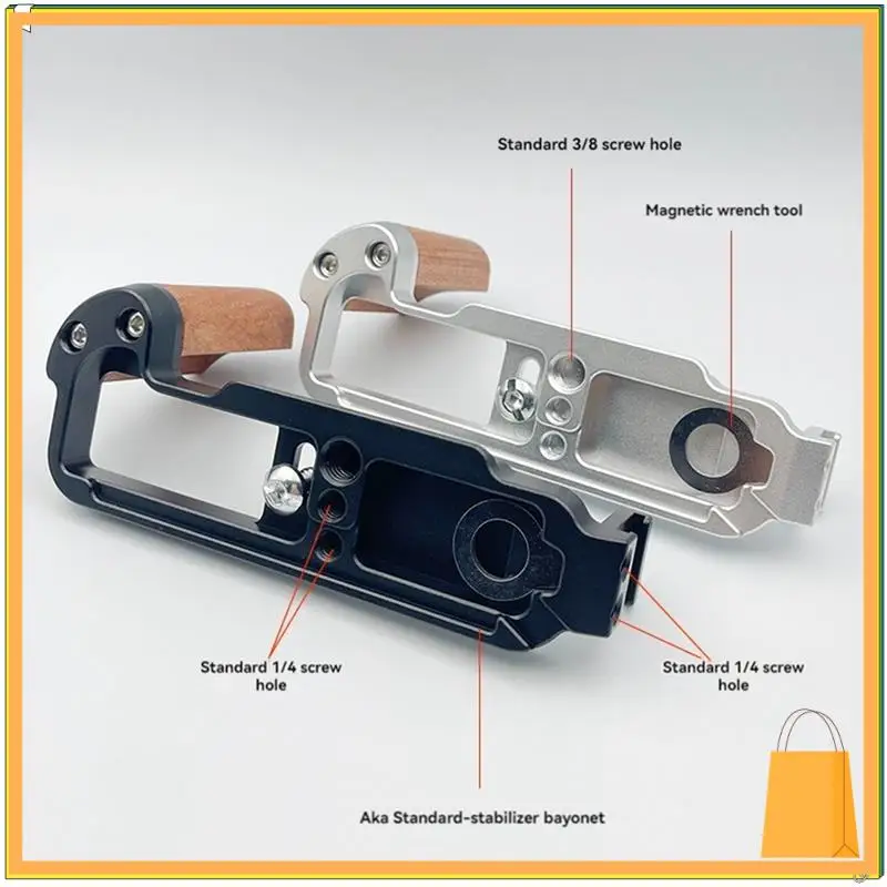 L53A-mango en forma de L para cámara Fuji X-100VI, soporte de placa L, placa de liberación rápida integrada, herramienta protectora de fotografía