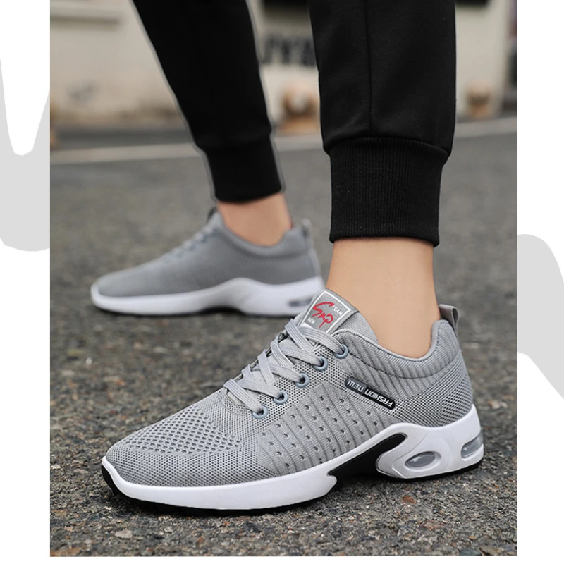 Mesh atmungsaktive Freizeit schuhe für Männer trend ige vielseitige Schnürschuhe Herren schuhe Outdoor Spring Slip Sneakers für Herren bequeme Schuhe