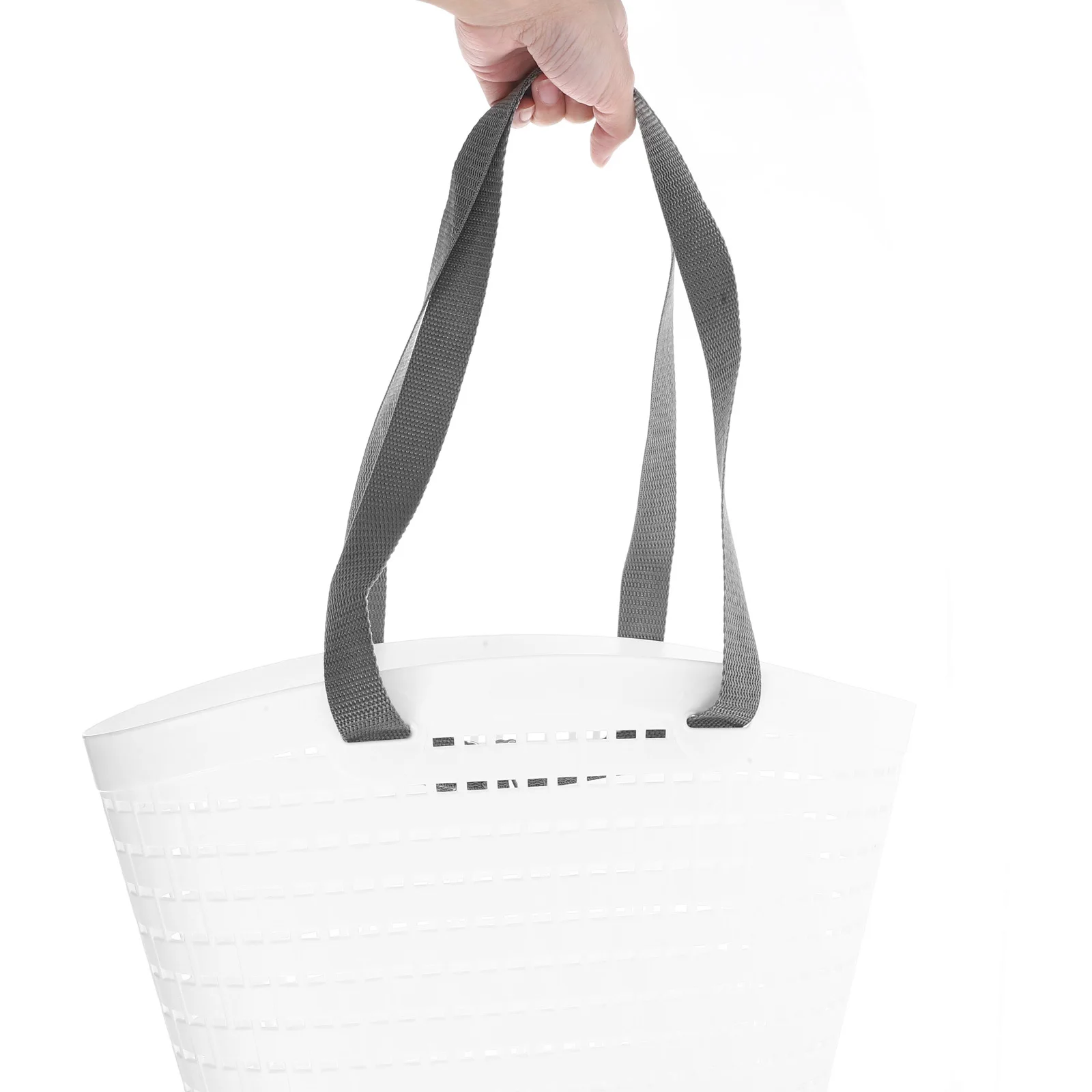 

2pcs Plastic Laundry Basket Multi-Functional Handle Design For Clothes Shoes Socks Storage Sundries Organizer Reusable Hamper