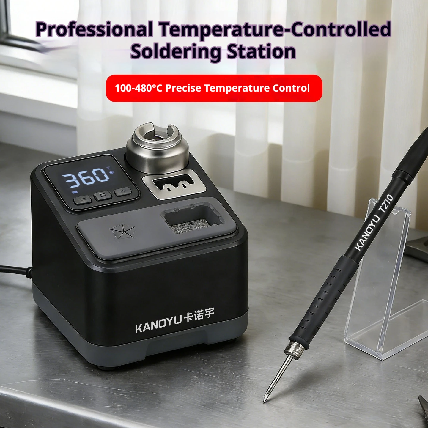 C210 welding station, constant-temperature soldering iron, sleep mode, professional-level tool for mobile phone repair
