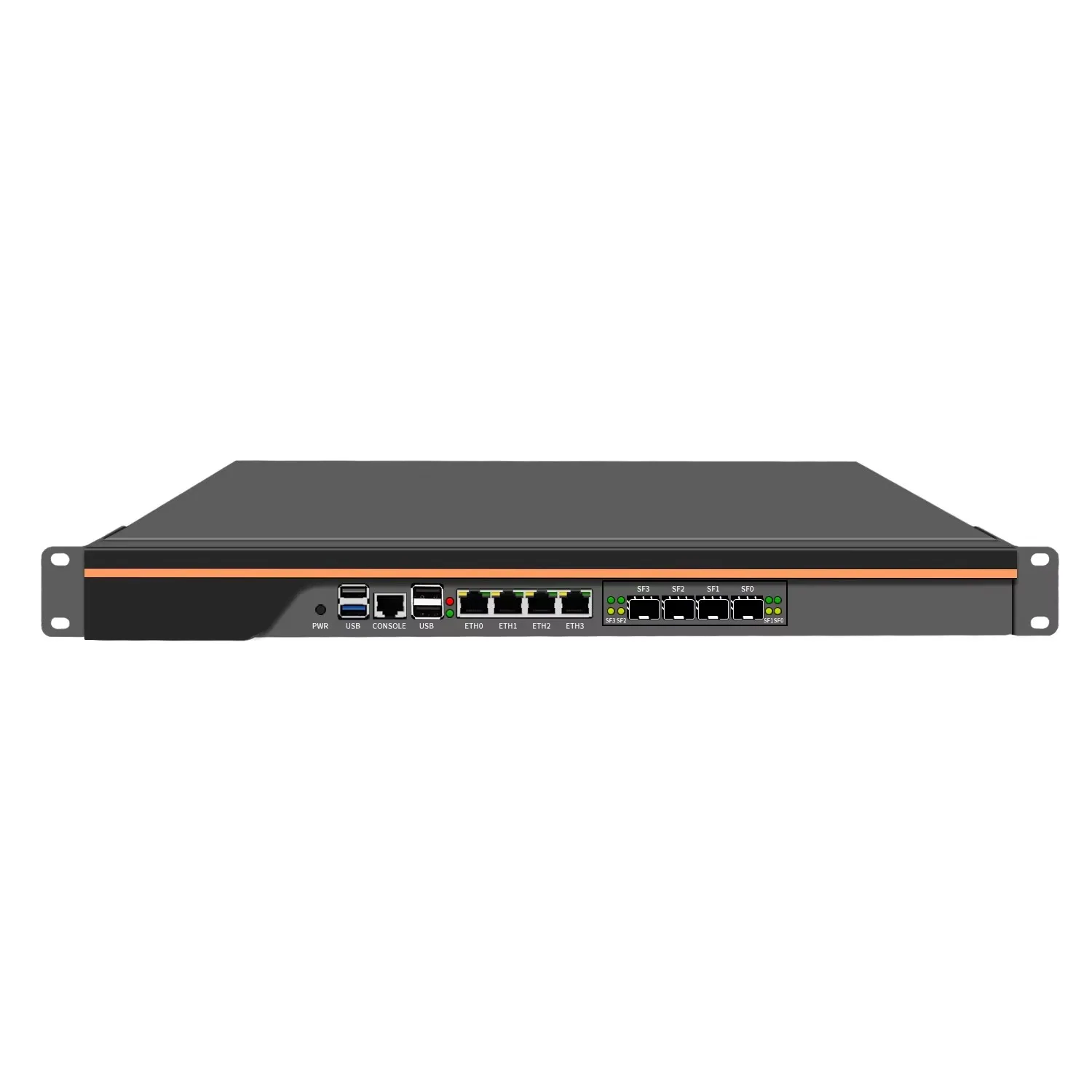 1U Rackmount كمبيوتر صغير إنتل N100 |   4×10G SFP+ & 4×2.5G LAN |   جهاز جدار الحماية/الشبكة الأمنية |   الخادم المنزلي/PFSense/OPNsense