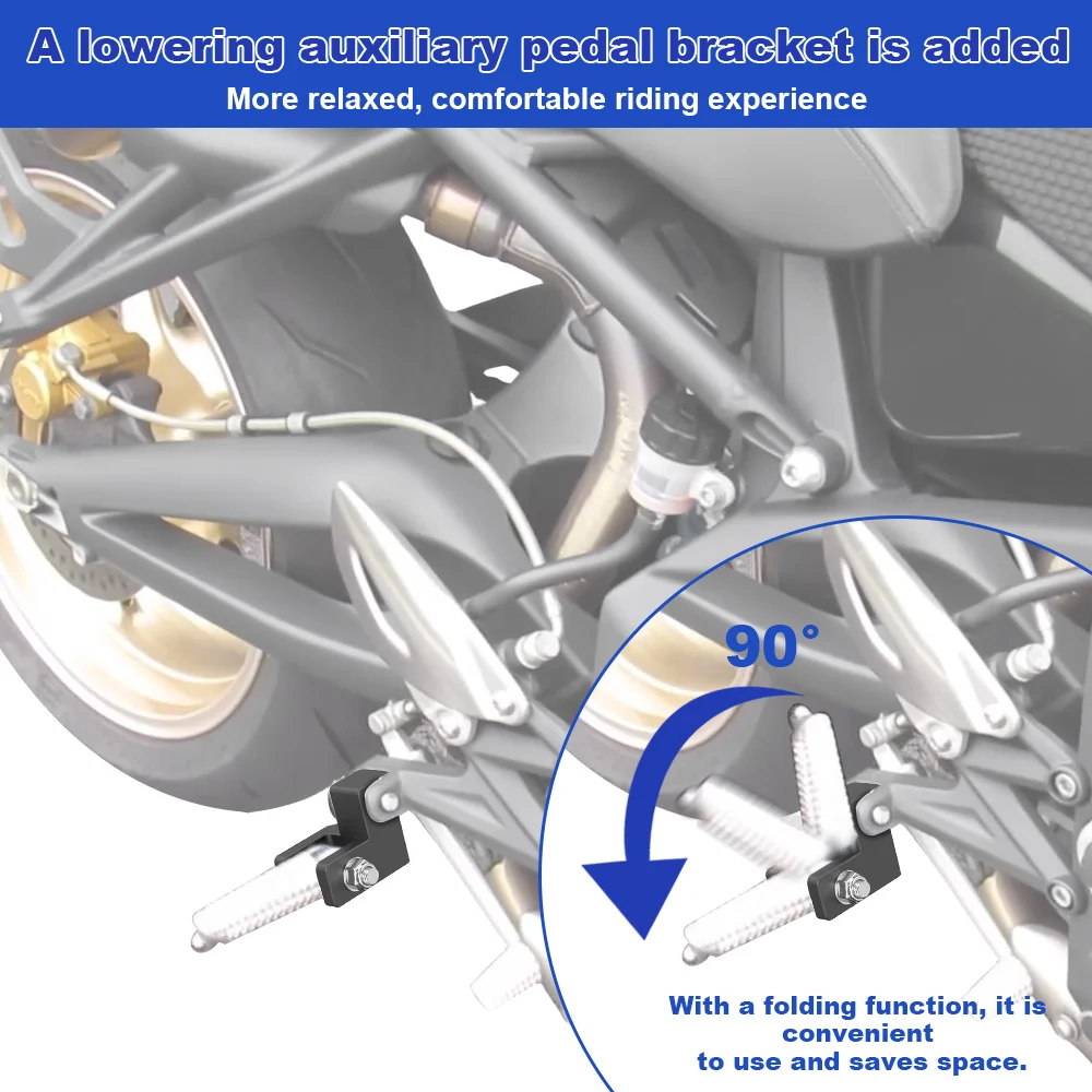 For Triumph Daytona 675/R Speed Triple 675/R/S Street Cup Thruxton 1200 R /RS Motorcycle Rider Footpeg Footrest Lowering Mounts