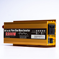 solar Pure Sine inverter DC 12V 24V to 220V-240V LCD Screen Inverter 1600W/2200W/3000W Power Converter
