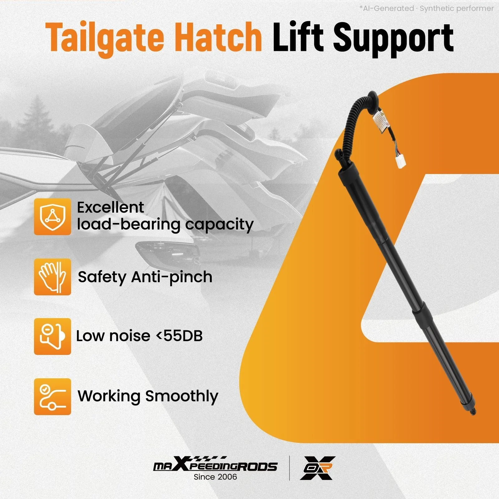 Trunk Electric Support Rod Struts Kit For Mazda CX-5 KF 2017-2024 KB8C626EXB