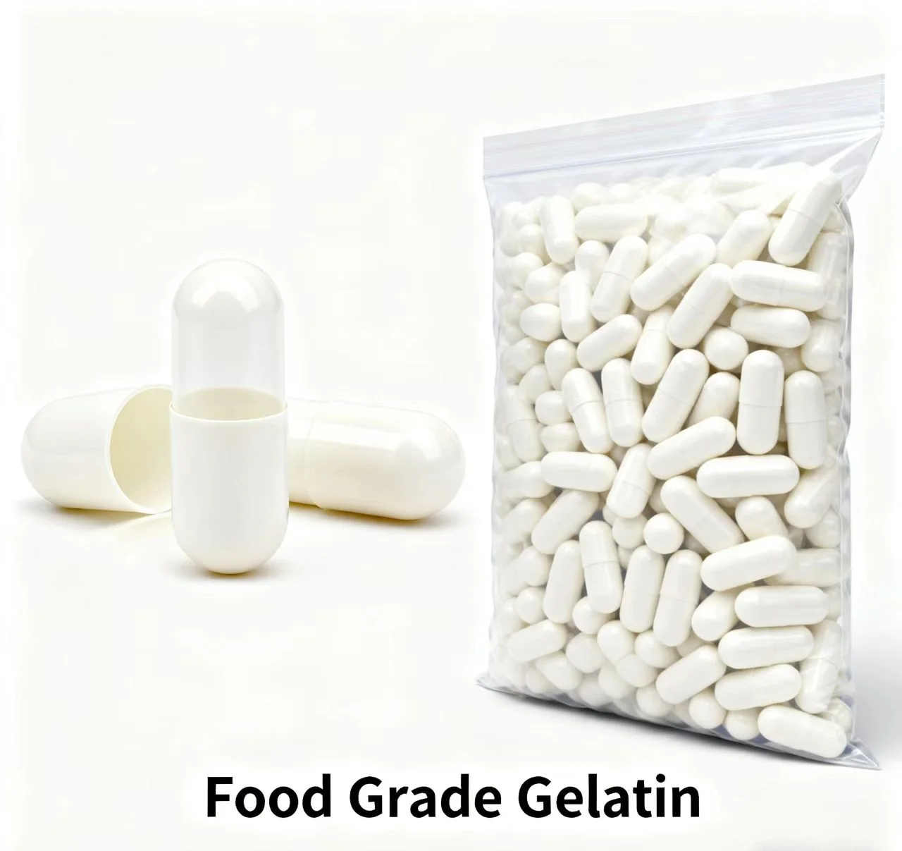 Cápsulas vacías HPMC más vendidas, cápsula vegetariana para verduras, tamaño 0 #   00 # 1-5 Transparente Separado 5000PCS AZUL blanco