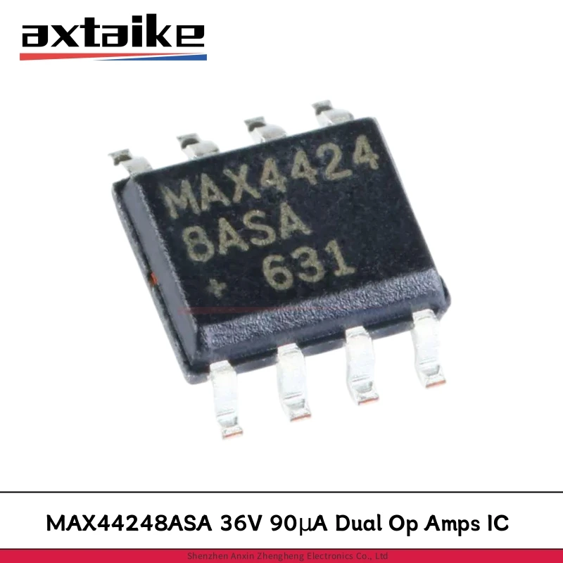 

5PCS MAX44248ASA+T SOP-8 MAX44248ASA MAX44248 SMD 36V Precision Low-Power 90µA Dual Op Amps Operational Amplifier IC
