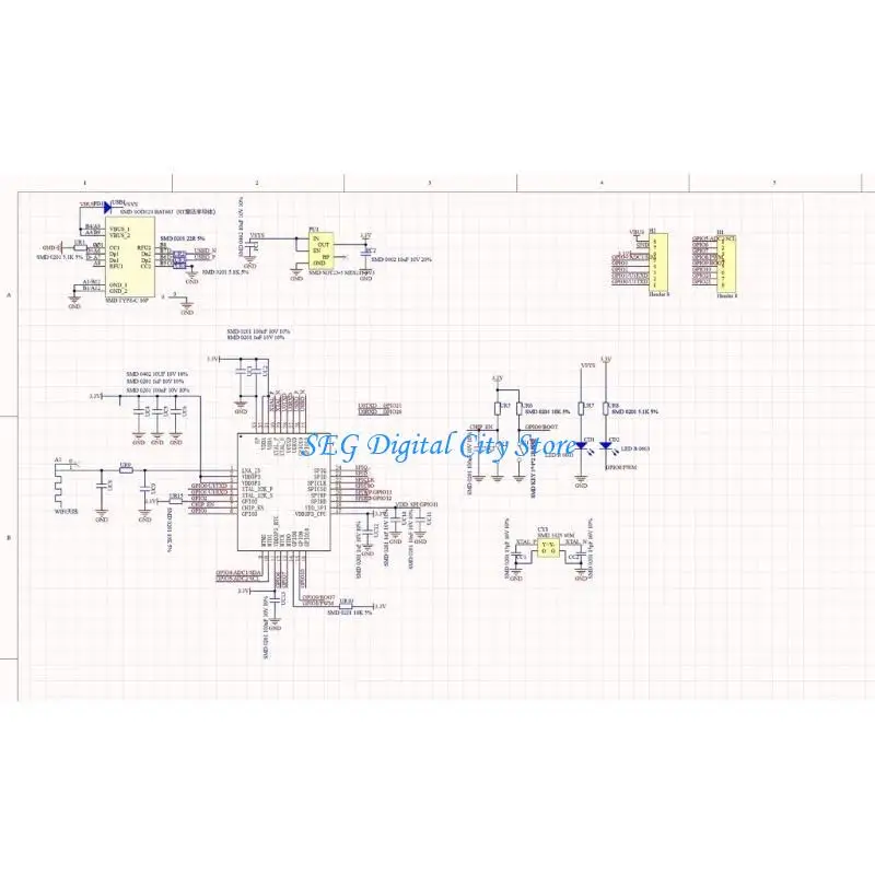Picture 6: U75B ESP32C3 Development Board 2.4GHz WiFi Microcontroller Integrated Low Noise