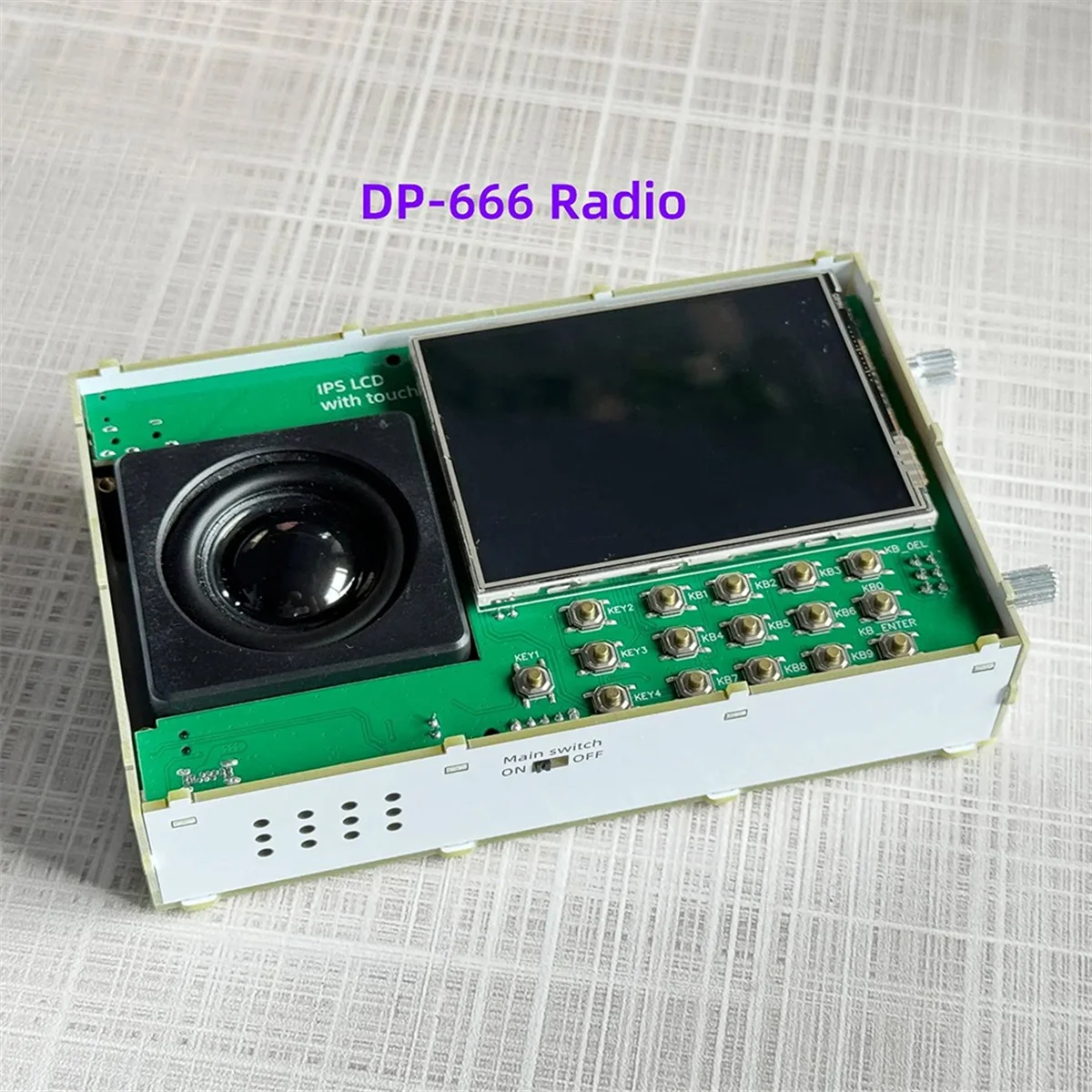 Aggiorna DP-666 TEF6686 Ricevitore radio full band ad alta sensibilità con antenna nera