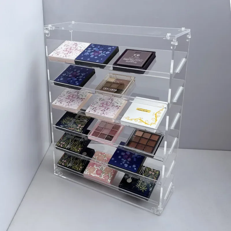 Assembled Thickened Clear Acrylic Large Capacity Dustproof Cosmetic Storage Organizer for Lipstick Eyeshadow Perfume