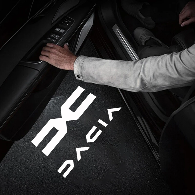 2 Stück Auto-Tür-Willkommenslichter Projektorlampen Zubehör für Dacia Duster Sandero Bigster Dokker Jogger Logan Stepway Lodgy MCV – Detail 4