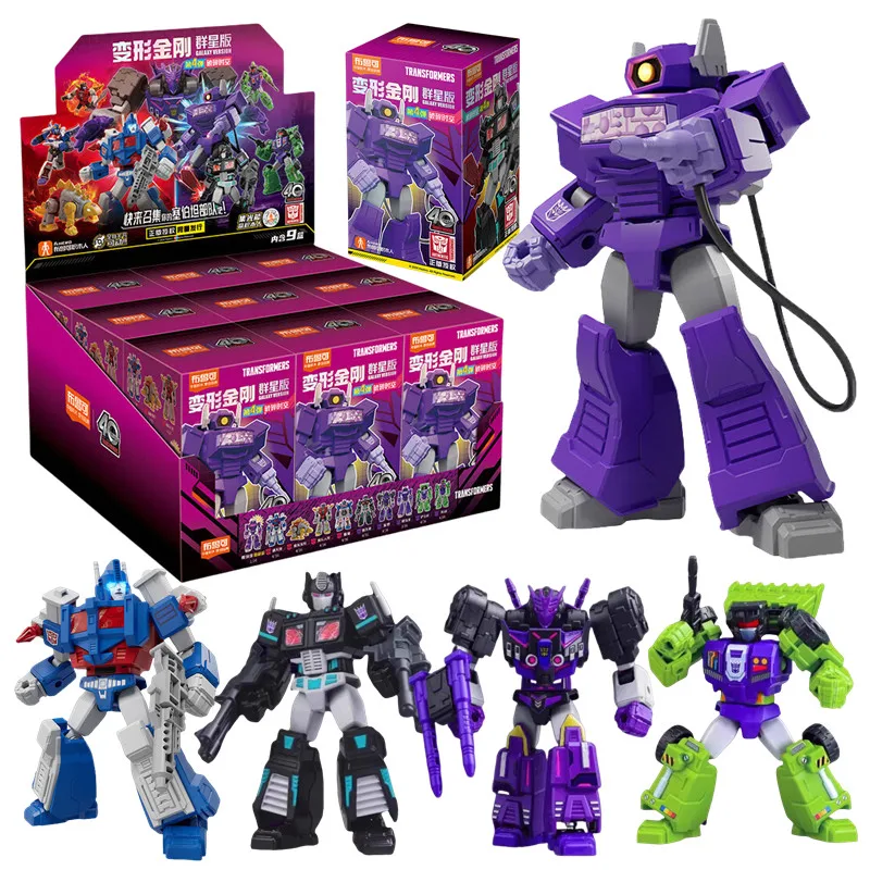 1/9Pcs Transformers Building Blocks Robot Kid Splicing toys Tarn Shockwave Nemesis Prime Smokescreen Action Figures