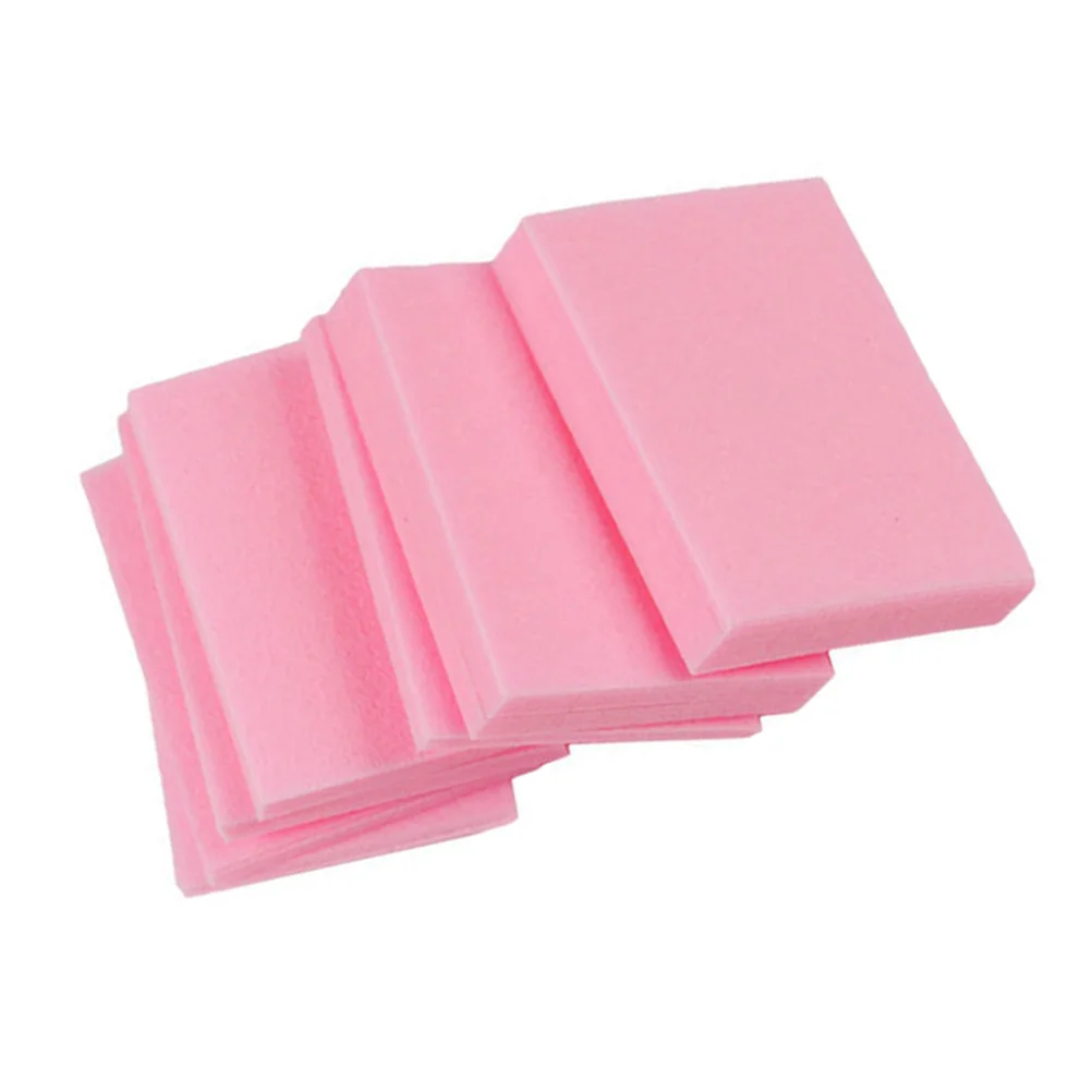 100 Pcs Disposable Lint Free Nail Polish Remover Cotton Pads Cleaning Pads gel nail polish nail polish remover pads