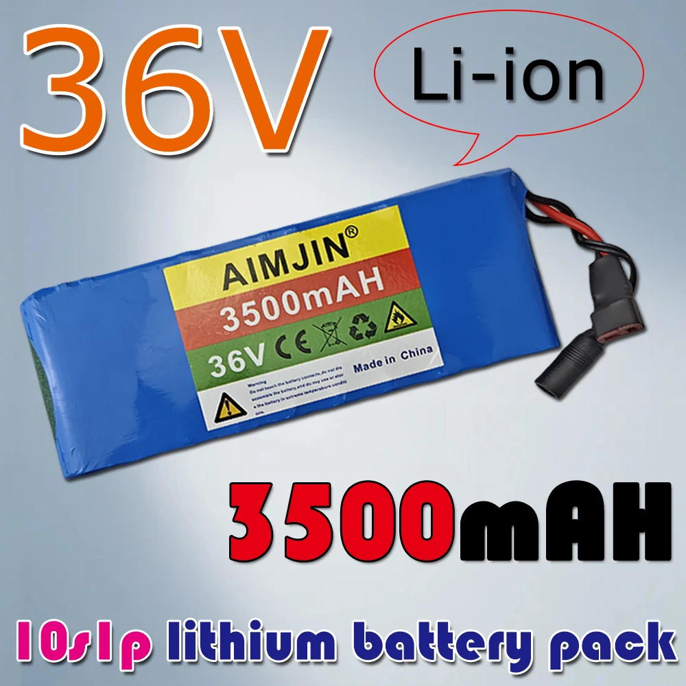 10S1P lithium batterypack 36V 3500mAH 18650 audio light withmonitoring motor, solar energy stal,outdoor power supply