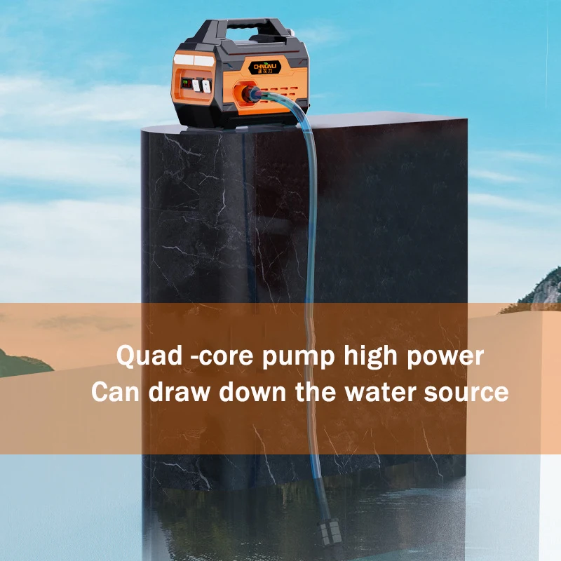 Imagem -03 - Portátil Carregamento Pulverizador de Bateria de Lítio Bomba de Água Máquina de Rega Irrigação de Pesticidas Lavagem de Carro Vegetais Bomba de Fourcore 24v