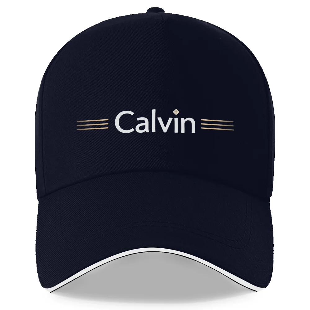 

1pc of Calvin Baseball Cap Featuring a Golden Diamond And Bars, Stylish Design, Unisex, Appropriate for Any Season