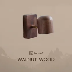 Rotatable GU10 Spotlight Walnut Wood, Modern Wabi-Sabi Vintage, Wall Sconce Light for Living Room, Dining Room, Bedroom, Study