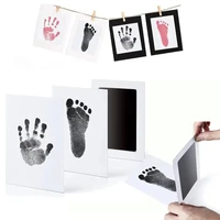 1/2/4Pcs Safe Non-toxic Baby Footprints Handprint No Touch Skin Inkless Ink Pads Kits for Newborn Pet Dog Footprint Souvenir 3